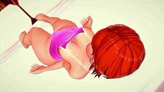 gwen tennyson massages big cock in swimsuit