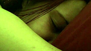 hot brunette sharing her natural beauty in bed during amateur activities