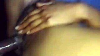 Ebony Babe Bursting Nuts with Monster Cock