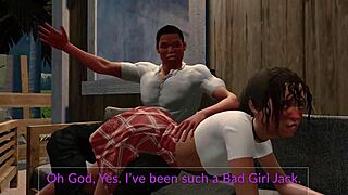 Jack and Emma's Paradise Spanking