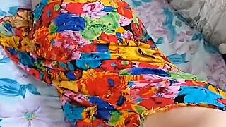 big butt crossdresser sissy rides hard in sexy white dress