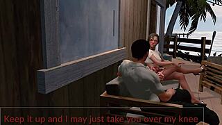 Jack and Emma's Paradise Spanking