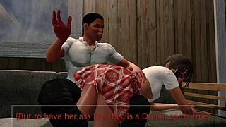 Jack and Emma's Paradise Spanking