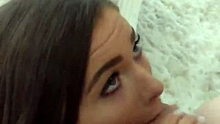 Creepypa catches Zoe Bloom moaning loud on monster cock!