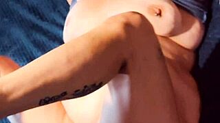 trailer park milf contrasts with riding big black cock