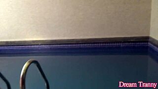 Tranny gabrielly ferraz fucks her swimming coach then rides his dick