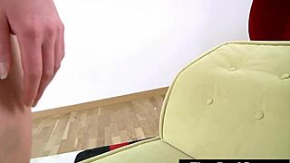 Blonde teen hints at craving a gaping hole after intense assfucking.