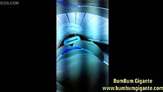 me preparando para o amante na cabine de bronzeamento artificial - acesso ao whatsapp e conteúdos www bumbumgigante com - participe dos meus vídeos