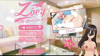 zoey turns into my hentai sex doll for some fun