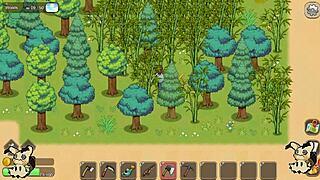 Hentai Game Village Rhapsody Part 3: Big Tits Action in the Ranch Stable!