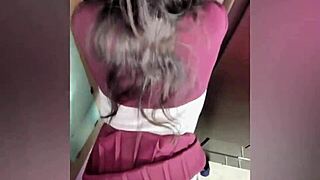 Watch the schoolgirl get fucked by her neighbor secretly, and he records it all.