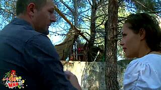 Ebony voodoo witch squirts during anal fucking.