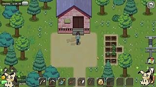 Hentai Game Village Rhapsody Part 3: Big Tits Action in the Ranch Stable!