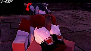 Succubus Delivers Wild Thighjob in 3D Anime