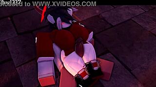 Succubus Delivers Wild Thighjob in 3D Anime