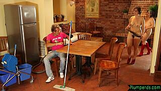 Bbw duo dominates young guy with curves and control in wild 3some