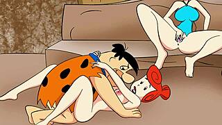 Wild Family Orgy in Animated Flintstones HQ Porno.