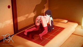 anime hentai game with mita in various outfits and positions