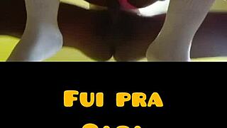 Two young guys exchange looks at gym