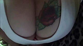 is my wife sucking and flashing big tits?