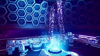 In Subverse Episode 1, hot robot slut sucks cock in space