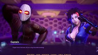 In Subverse Episode 1, hot robot slut sucks cock in space