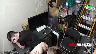 Handsome 40yo Hunk Security Fucks Twink Suspect