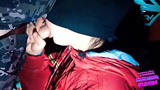 Border Guard Caught Slut And Made Her Suck Cock