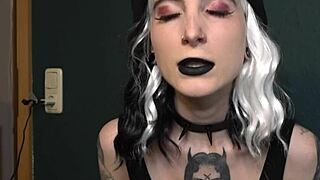 German femdom domination with cuckold husband Lou Nesbit and Lia Louise in dirty talk.