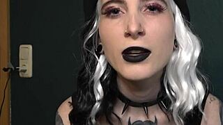 German femdom domination with cuckold husband Lou Nesbit and Lia Louise in dirty talk.