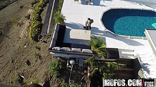 olivia austin rides hard in the country while a drone captures her big tits and cumshot