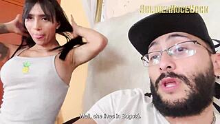 She Arrives from Hometown and Craves Huge Cock in Tight Pussy