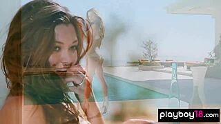 Playboy model Chelsie Aryn strips nude in the desert