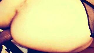 Skinny Milf Wife Gets Assfucking In Homemade Pov, Showing Her Open Asshole