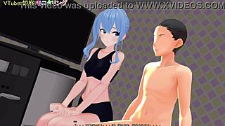 mmd-vtuber suisei hishimachi