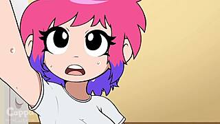 scott pilgrim fucks her in horny hentai cartoon anime