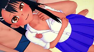 Nagatoro Strips in Nurse's Office for Uncensored Hentai Fun