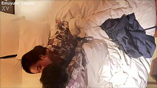 peeking at our wild sex in yukata after drinks at ryokan