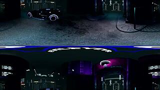 Cyberpunk alley sex with Karma Rx