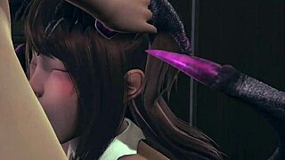 Did a succubus sneak up on me with monster cock in 3d hentai pov?