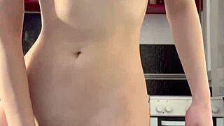 A Cute Girl Enjoys a Relaxing Moment Alone