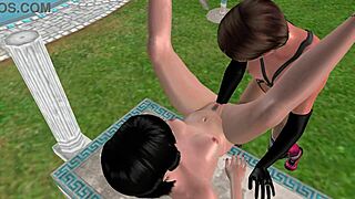 3d animated sex video - lesbian girl fisting in laying on table