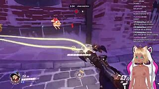 vtuber lewdneko gets spanked in overwatch part 2