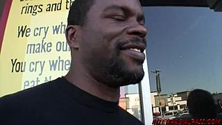 Young Blonde Teagan Takes on a Huge Black Shaft in Wild Action.