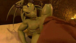 distraida por un dragon in wild hentai action