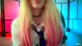 Hot Student Bella Stretches Her Holes To Orgasm!