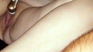 wife relaxes with self-pleasure before intimacy