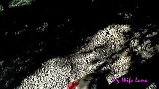 Luna craved my big cock at the picnic area for intense outdoor banging