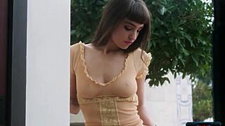 Is that super hot all-natural brunette Playboy model Ivy Rose stripping in the sauna?