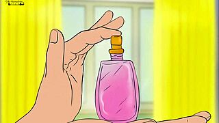 I sprayed perfume for growth on a girl anime hentai 2d cartoon porn sex